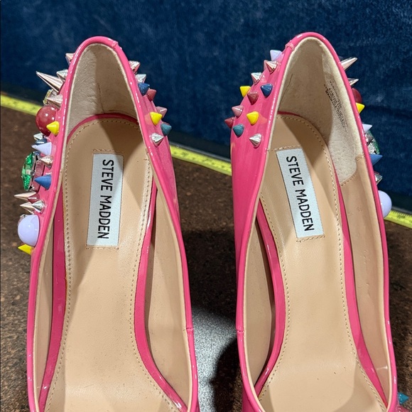 Steve Madden Veronicka Pink Multi colored studded Stiletto Pumps 💕 - Picture 4 of 4